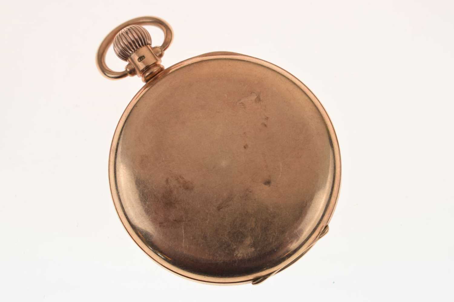 George V 9ct gold cased open-face pocket watch - Image 7 of 12