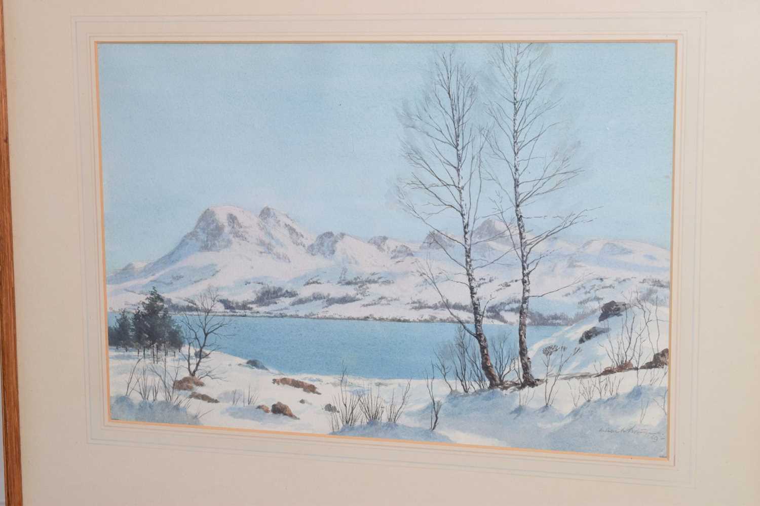 Arthur Bateman (1883-1970) - Watercolour - 'Gane Loch' - Image 2 of 8