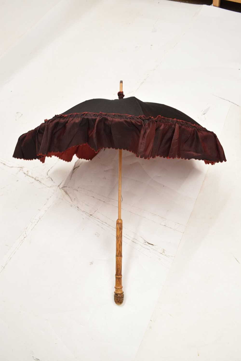 Paragon black silk parasol and two other examples - Image 11 of 12