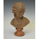 Terracotta bust of young Mozart