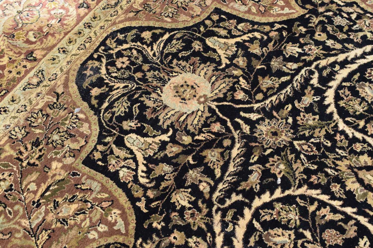 Large Indian machine-made wool carpet - Image 13 of 14