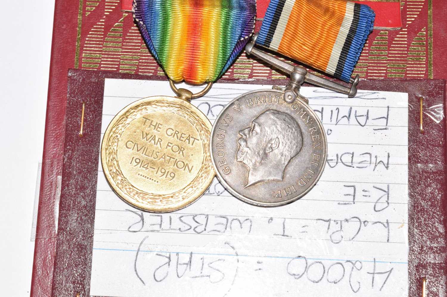 British First World War family medal group - Image 5 of 5