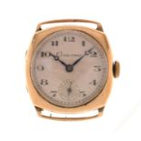 Grosvenor - Gentleman's 9ct gold watch head