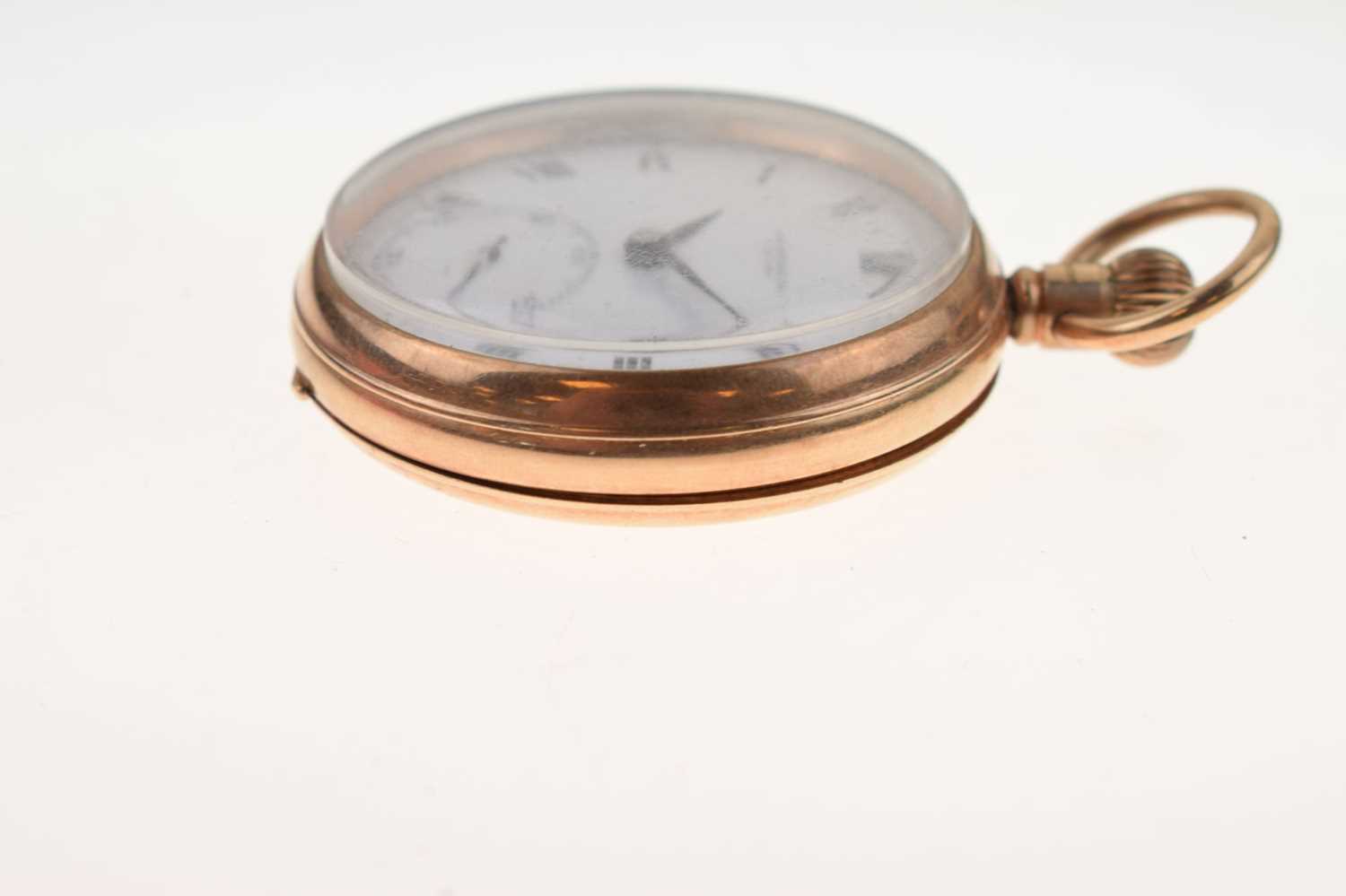 George V 9ct gold cased open-face pocket watch, J.W. Benson - Image 4 of 11