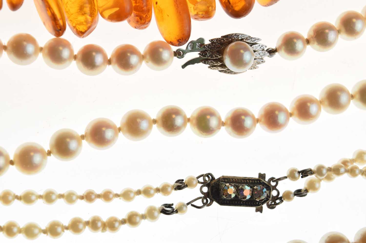 Cultured pearl necklace - Image 5 of 9