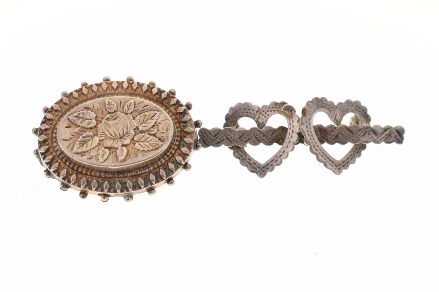 Five late 19th century silver brooches - Image 6 of 8