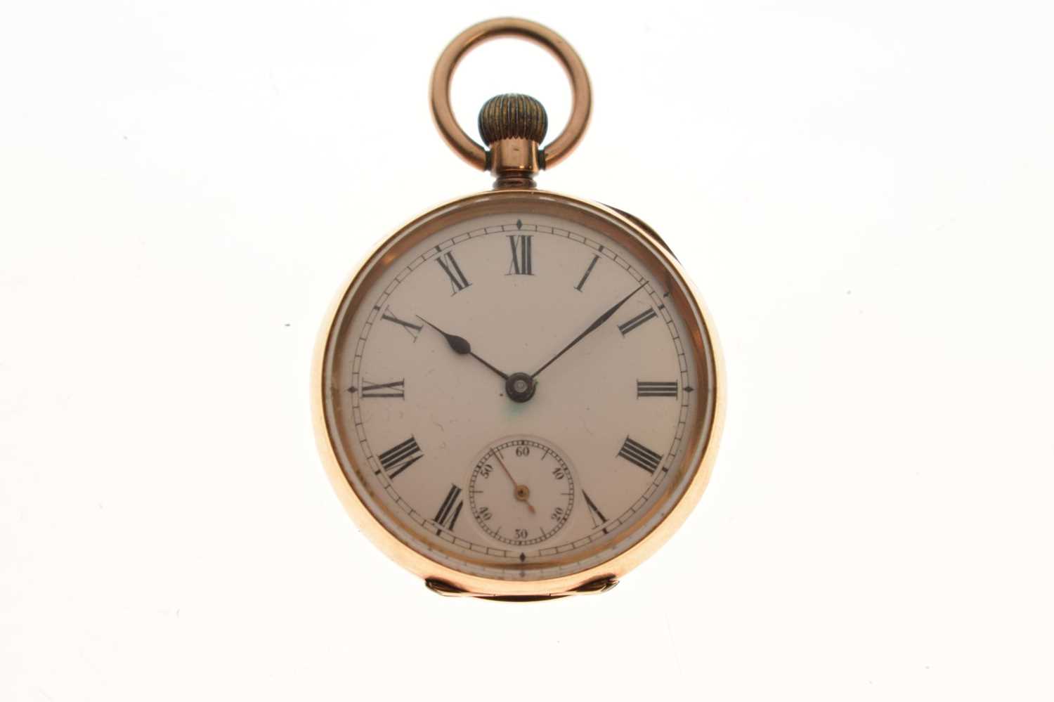 Lady's yellow metal stamped 14k fob watch, Samuel Edgcumbe - Image 10 of 10