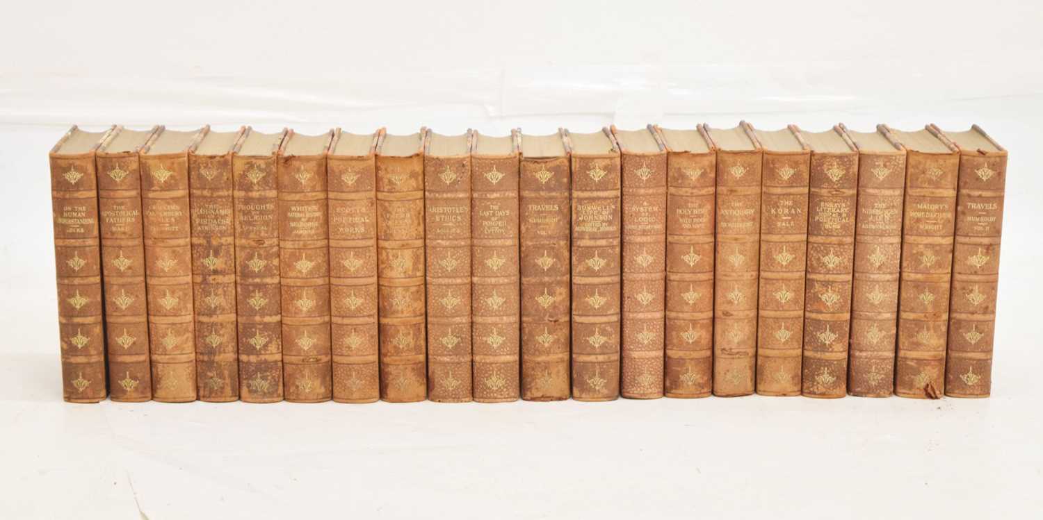 Twenty volumes from 'Sir John Lubbock's Hundred Books', leather bound, circa 1898