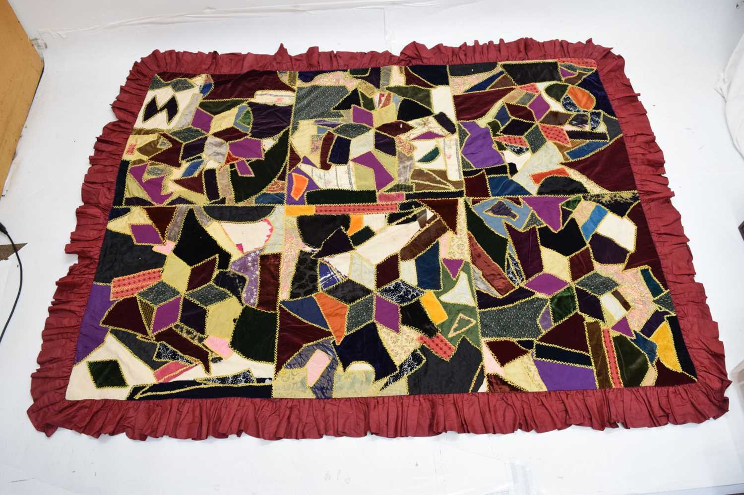 Late 19th/early 20th century patchwork quilt - Image 2 of 8