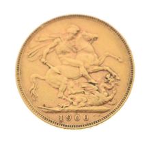 Queen Victoria gold sovereign, 1900