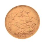 Edward VII gold sovereign, 1904