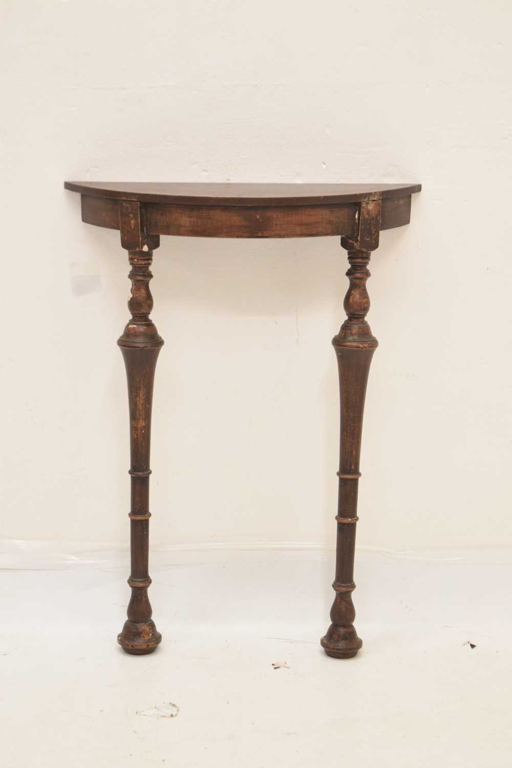 Demi lune console table - Image 2 of 8