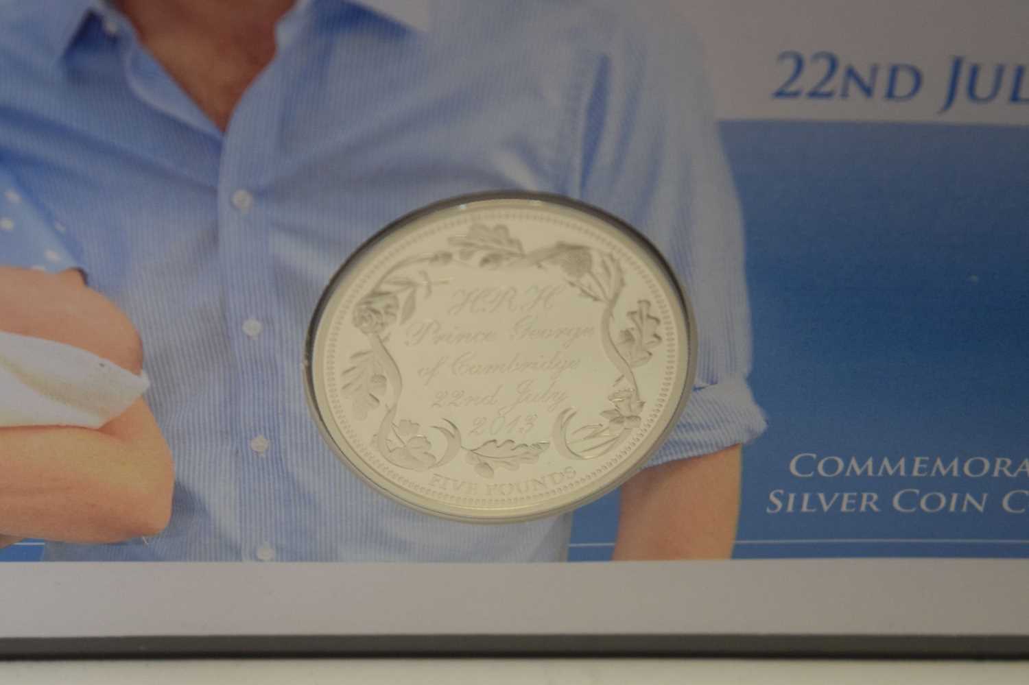 Six commemorative silver coins relating to Royalty etc - Image 8 of 9