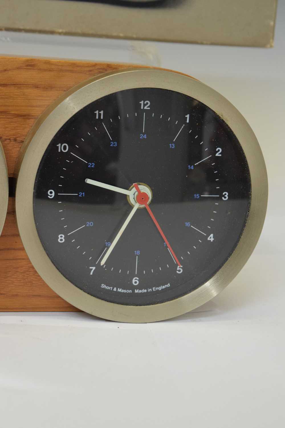 Short & Mason desk Ranger Barometer and Clock - Image 5 of 8