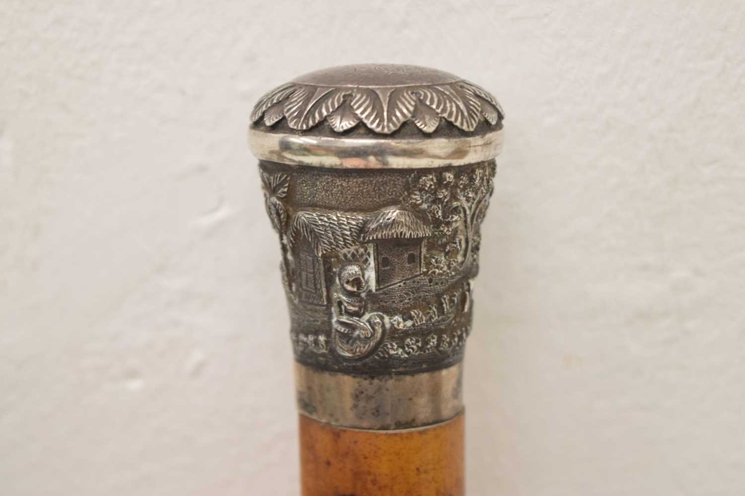 Early 20th century silver topped swagger stick - Image 6 of 9
