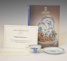 Nanking cargo porcelain tea bowl and saucer