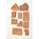 Group of 14th-15th century Javanese Majapahit Kingdom terracotta fragments