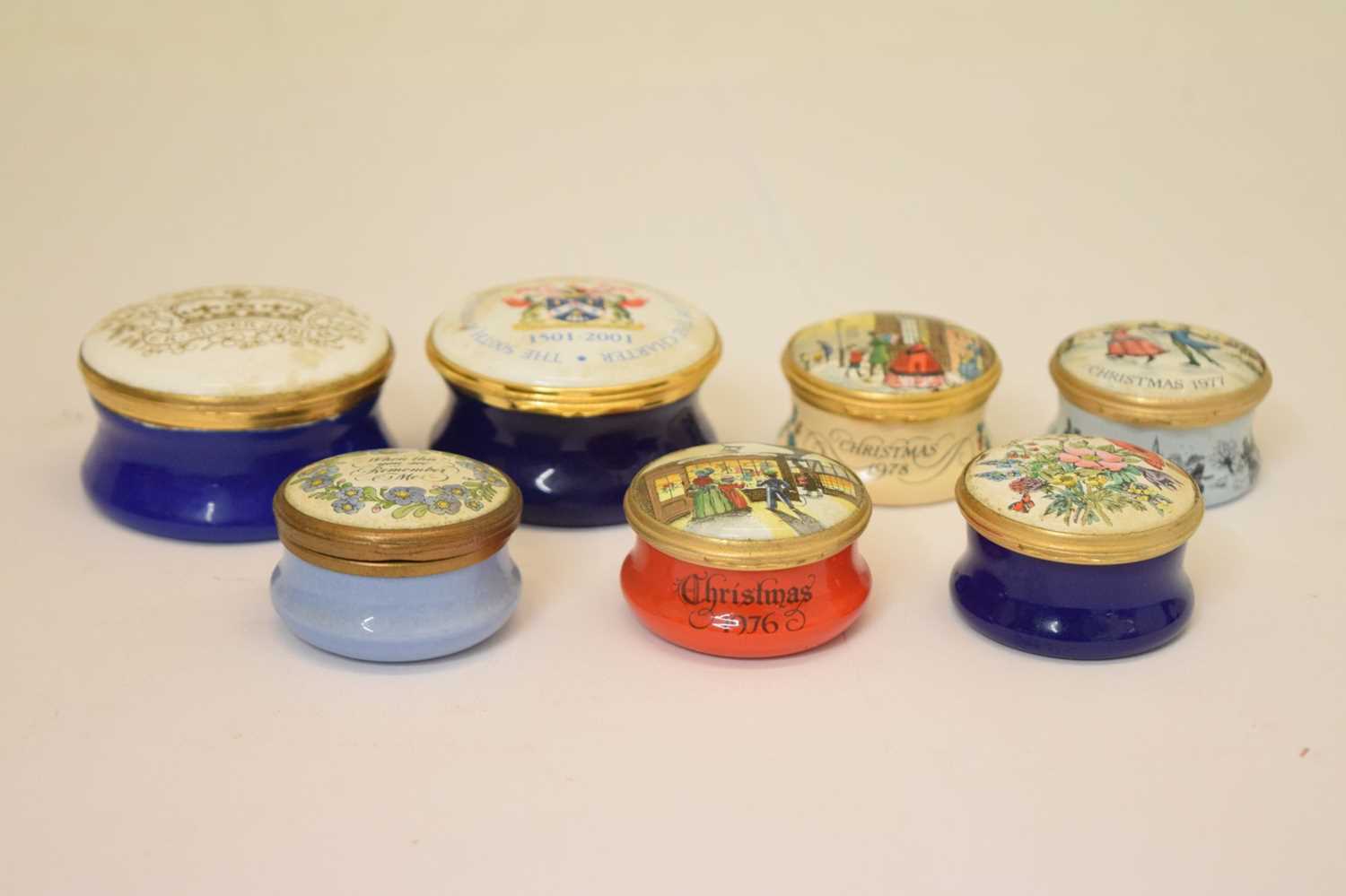 Group of Halcyon Days and other enamel boxes - Image 3 of 12