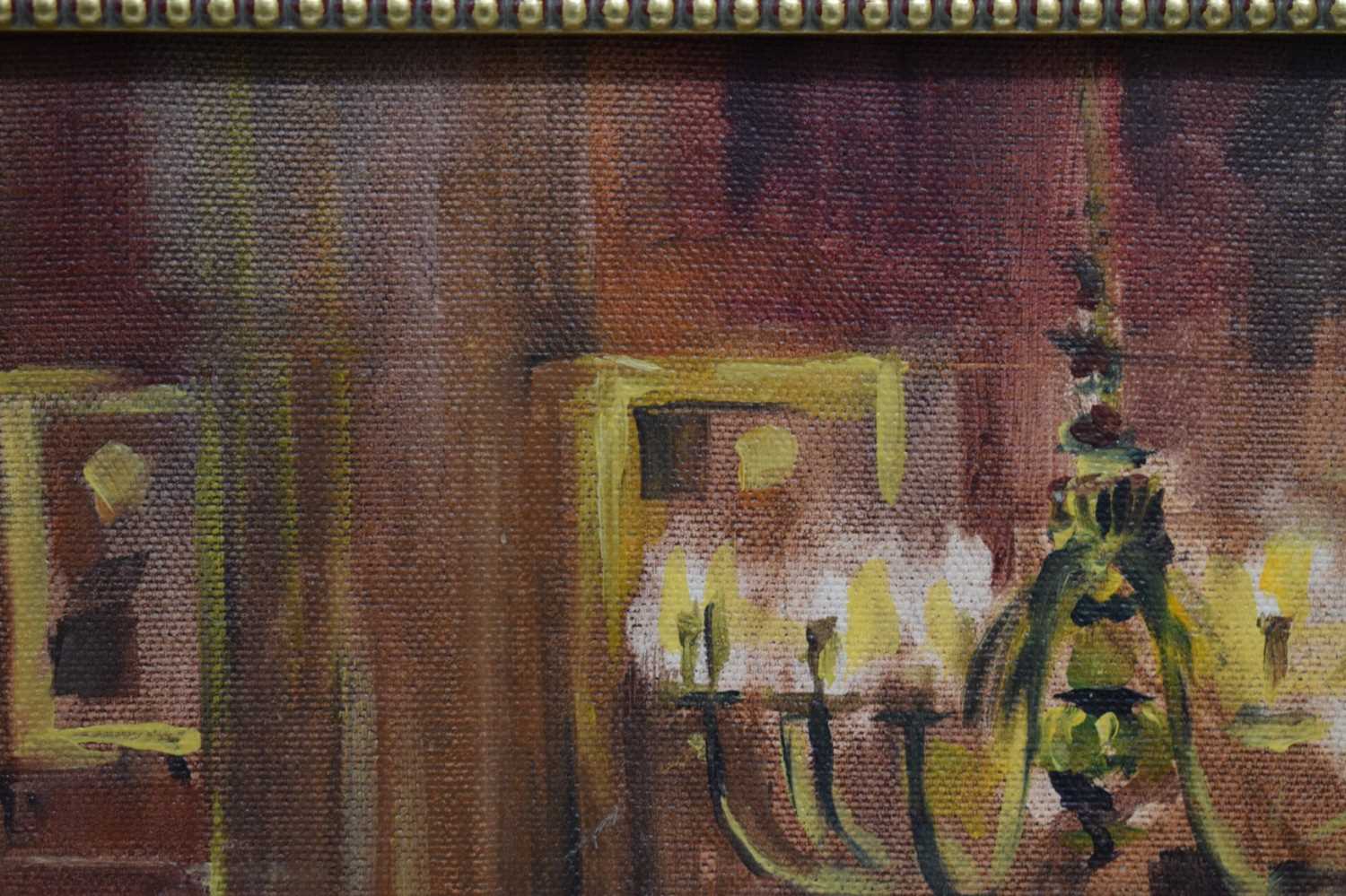 Lincoln Rowe (20th century) - Oil on canvas - Mess Dinner - Image 3 of 13