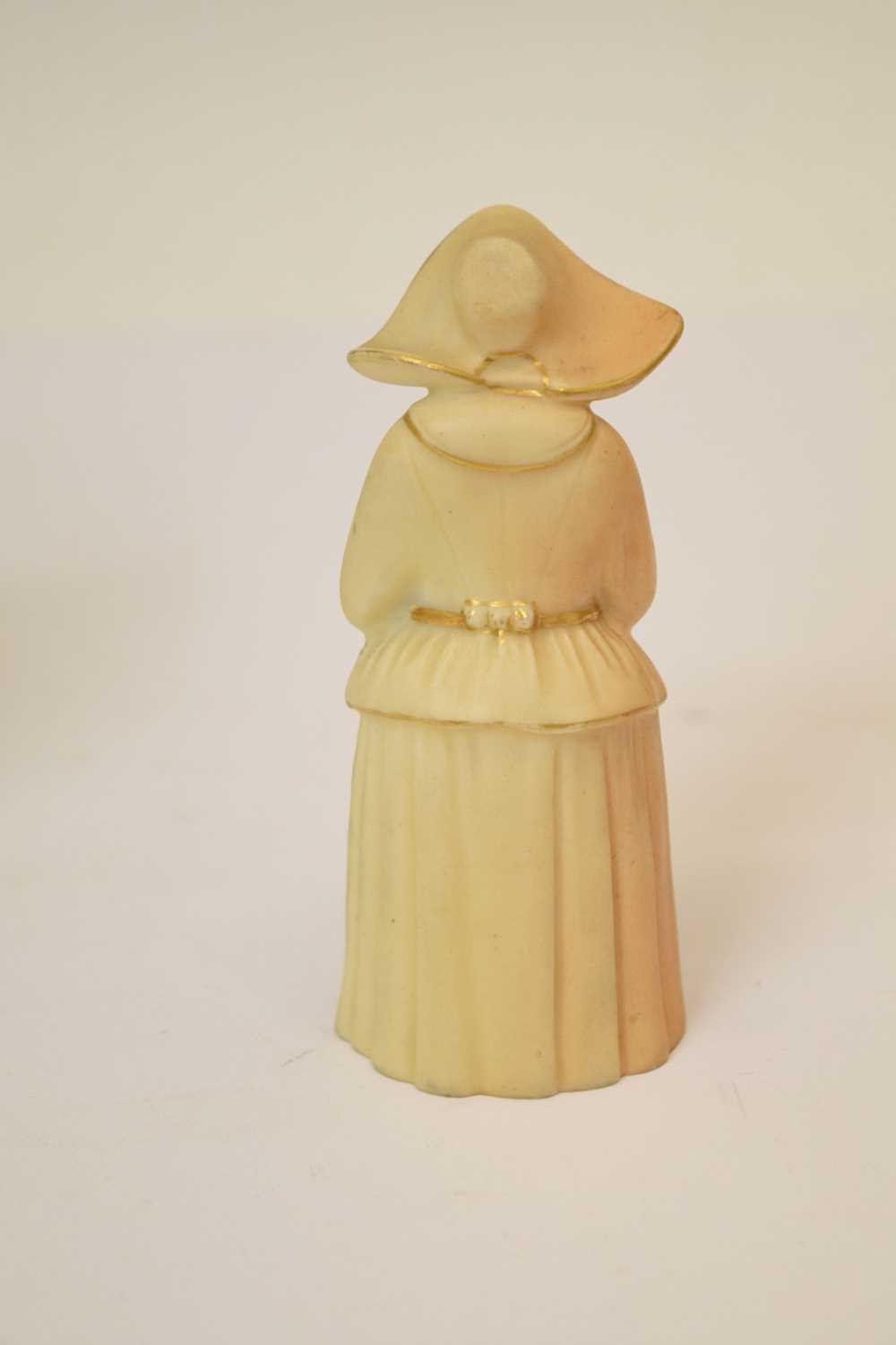 Pair of small Royal Worcester vases and a Royal Worcester 'Nun' candle snuffer - Image 3 of 8
