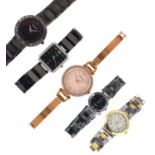 Small group of five lady's fashion watches