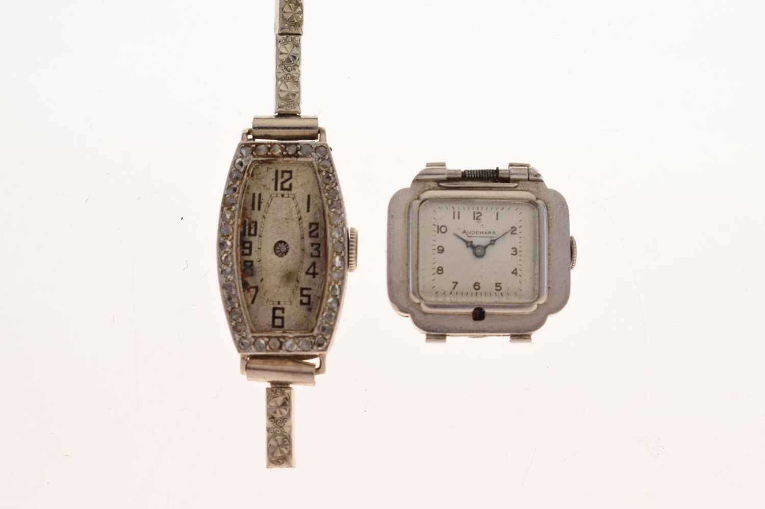 Audemars (Piguet) - Lady’s platinum cased watch head - Image 7 of 7