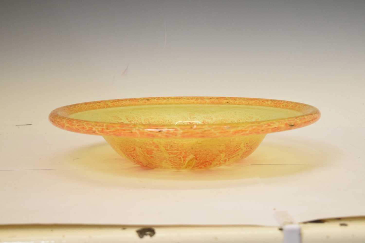 Large 1930s WMF Ikora glass bowl - Image 2 of 9