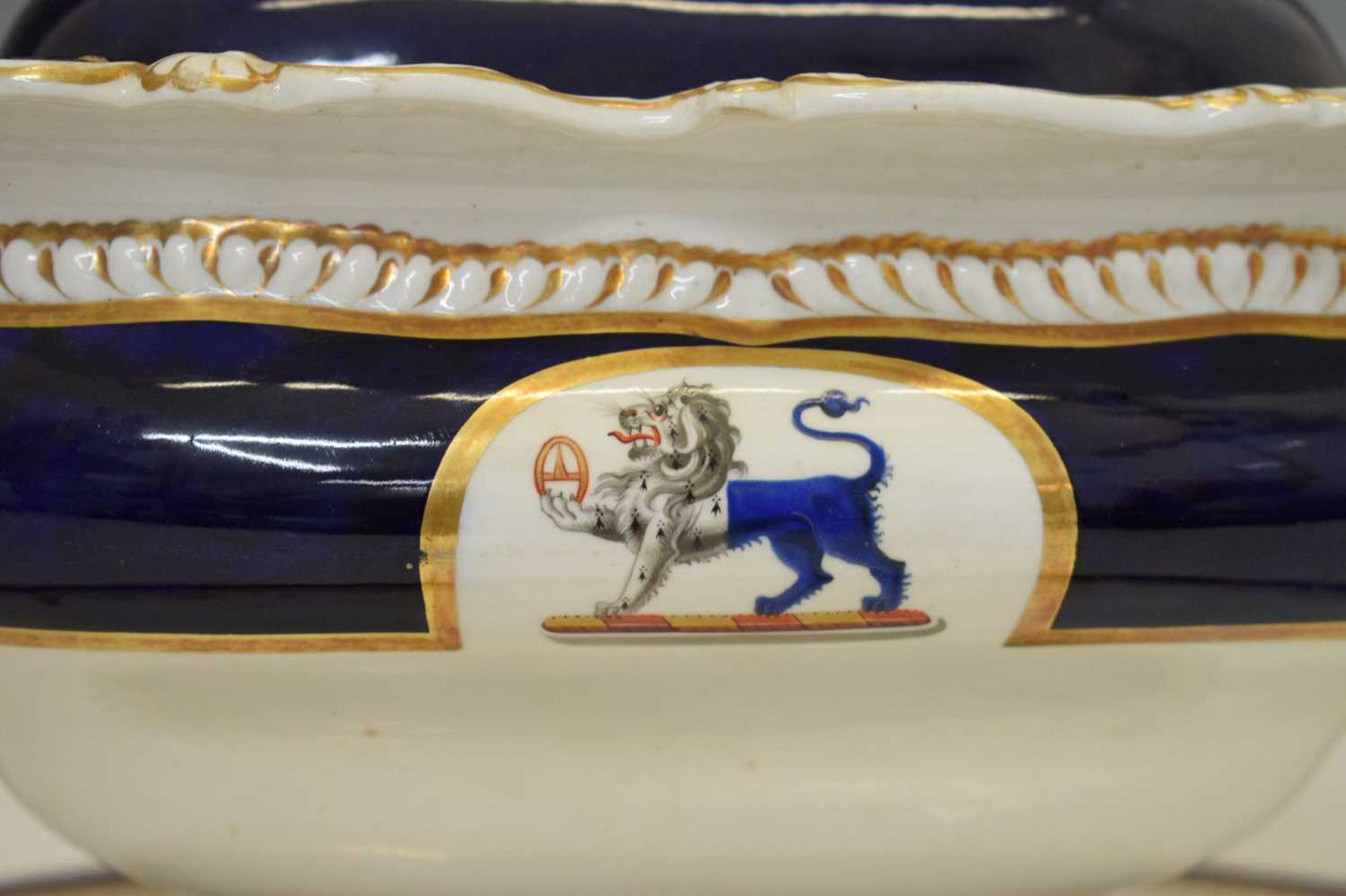 Armorial tureen and Derby monogrammed dish - Image 3 of 13