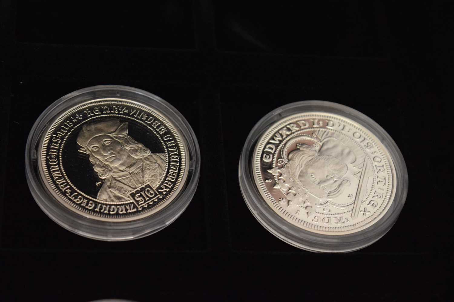 Eight silver coins from 'The Great Monarchs silver proof coin collection' - Bild 6 aus 7