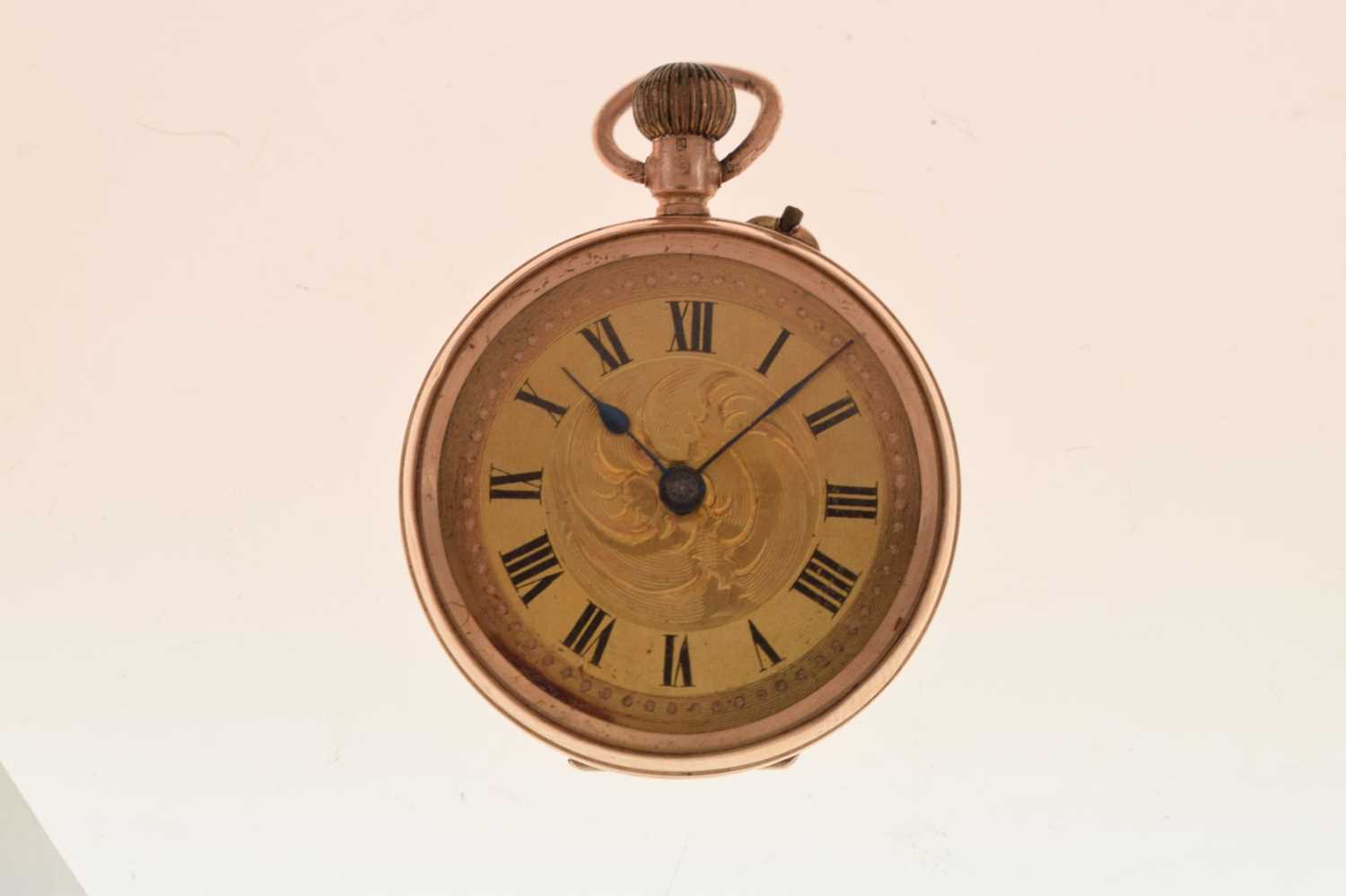 Early 20th century lady's 9ct gold cased open-face fob watch - Image 12 of 12