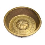 Dutch brass alms dish