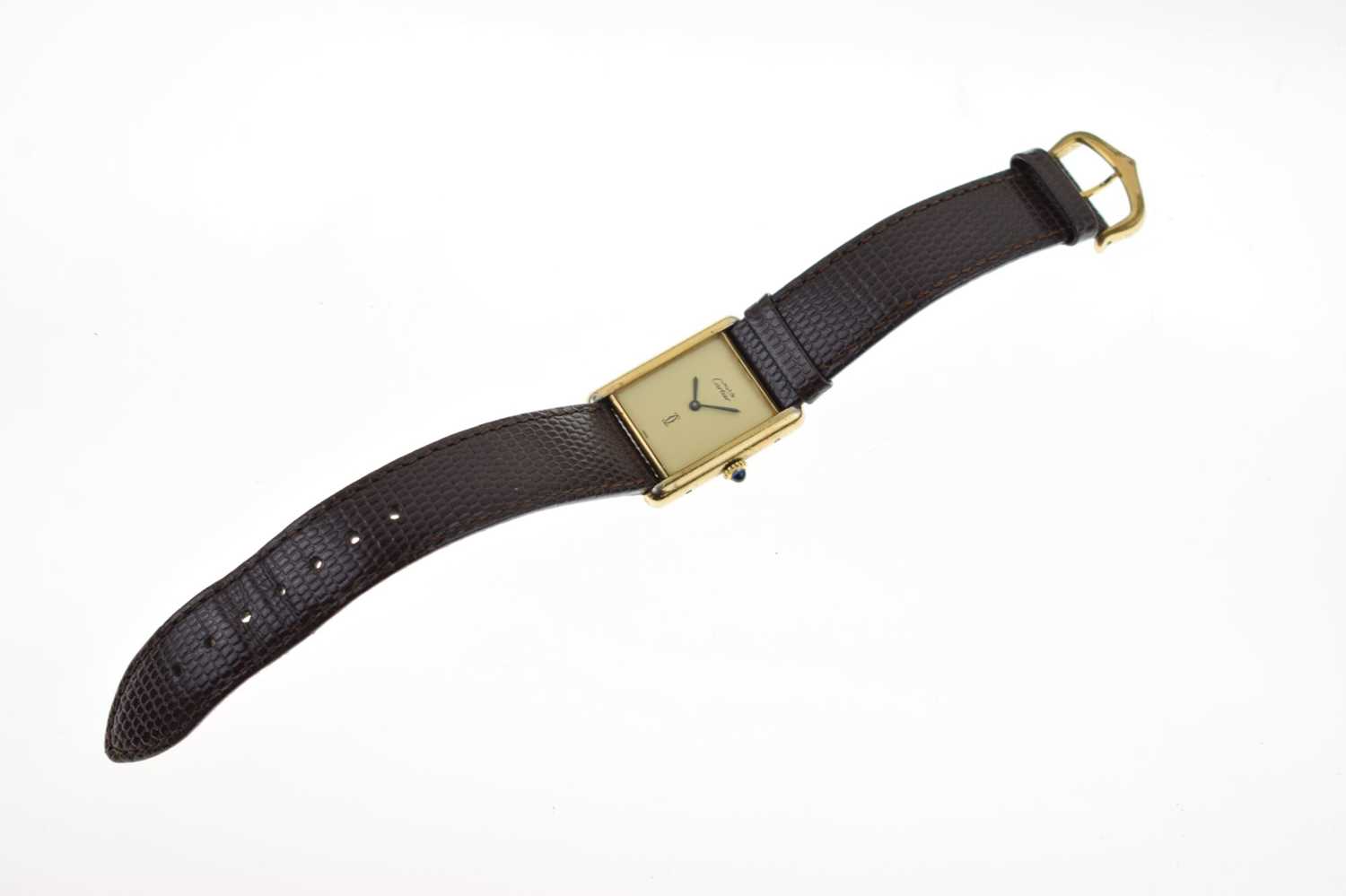 Cartier - Lady's Must de Tank silver gilt cased wristwatch - Image 2 of 8