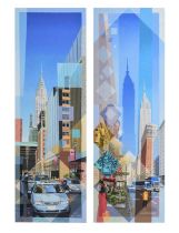 Les Matthews (b.1946) - Pair of signed limited edition prints - New York street scenes