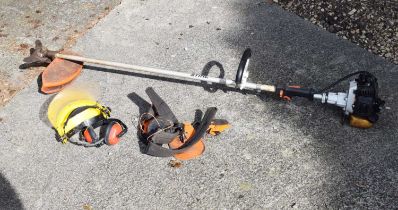 Stihl FS86 petrol strimmer with accessories