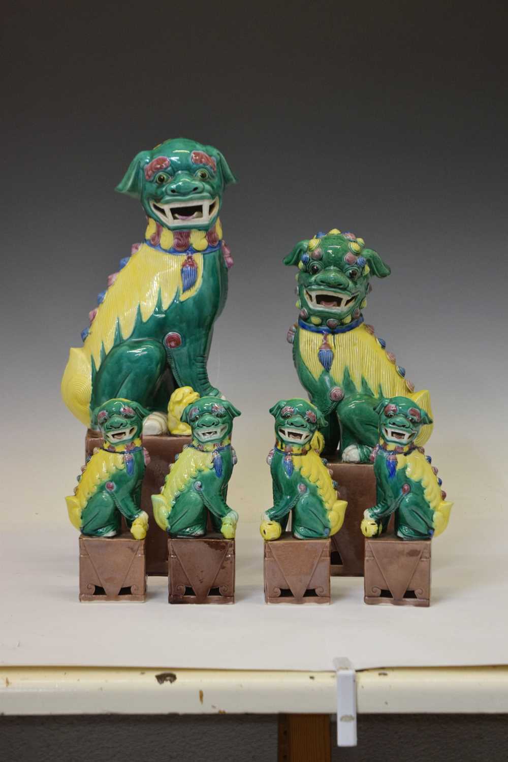 Collection of Chinese ceramic Dog of Foo figures - Image 2 of 15