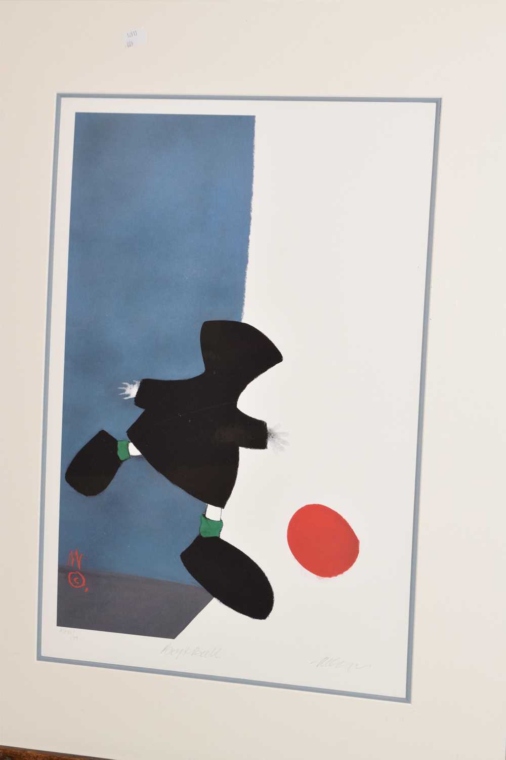 Mackenzie Thorpe (British, b.1956) - Signed limited edition artist proof - 'Boy & Ball' - Image 2 of 8