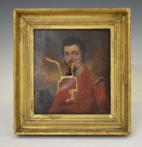 19th century oil on canvas - Portrait of an army officer