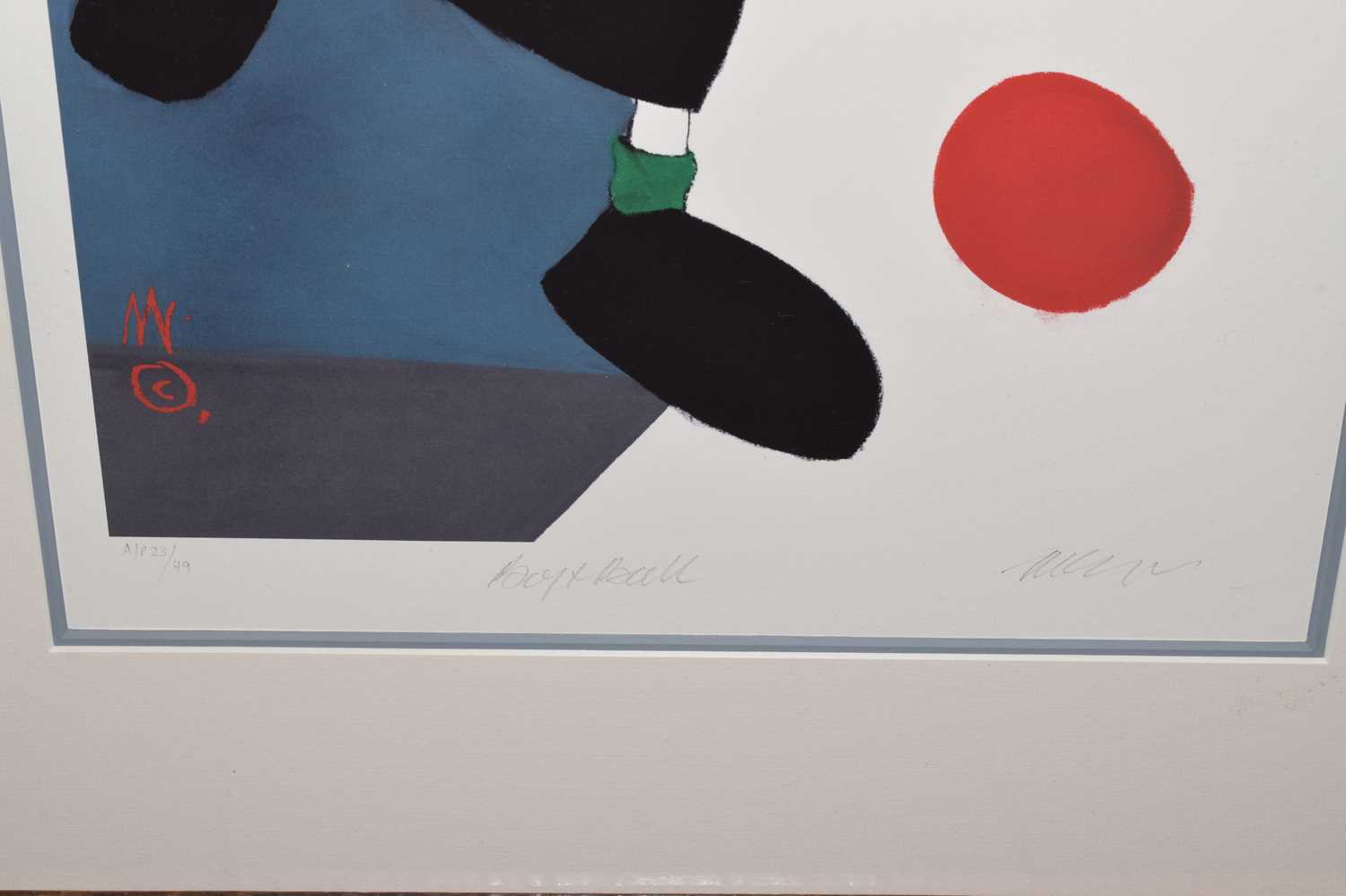 Mackenzie Thorpe (British, b.1956) - Signed limited edition artist proof - 'Boy & Ball' - Image 6 of 8