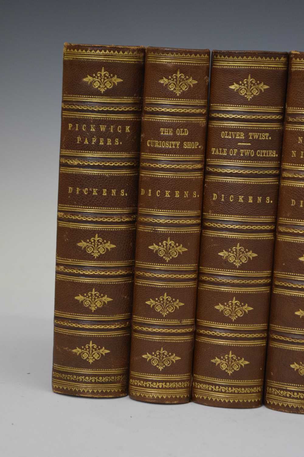 Dickens, Charles - Twelve volumes, leather-bound - Image 3 of 9