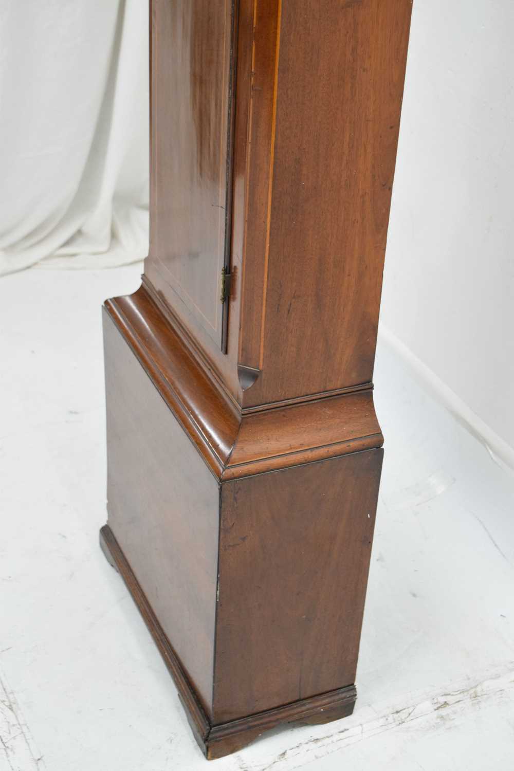 19th century mahogany inlaid longcase clock, John Warry, Bristol - Image 12 of 17