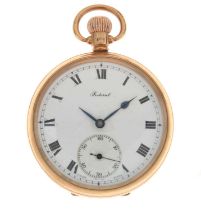 George V 9ct gold cased open-face pocket watch