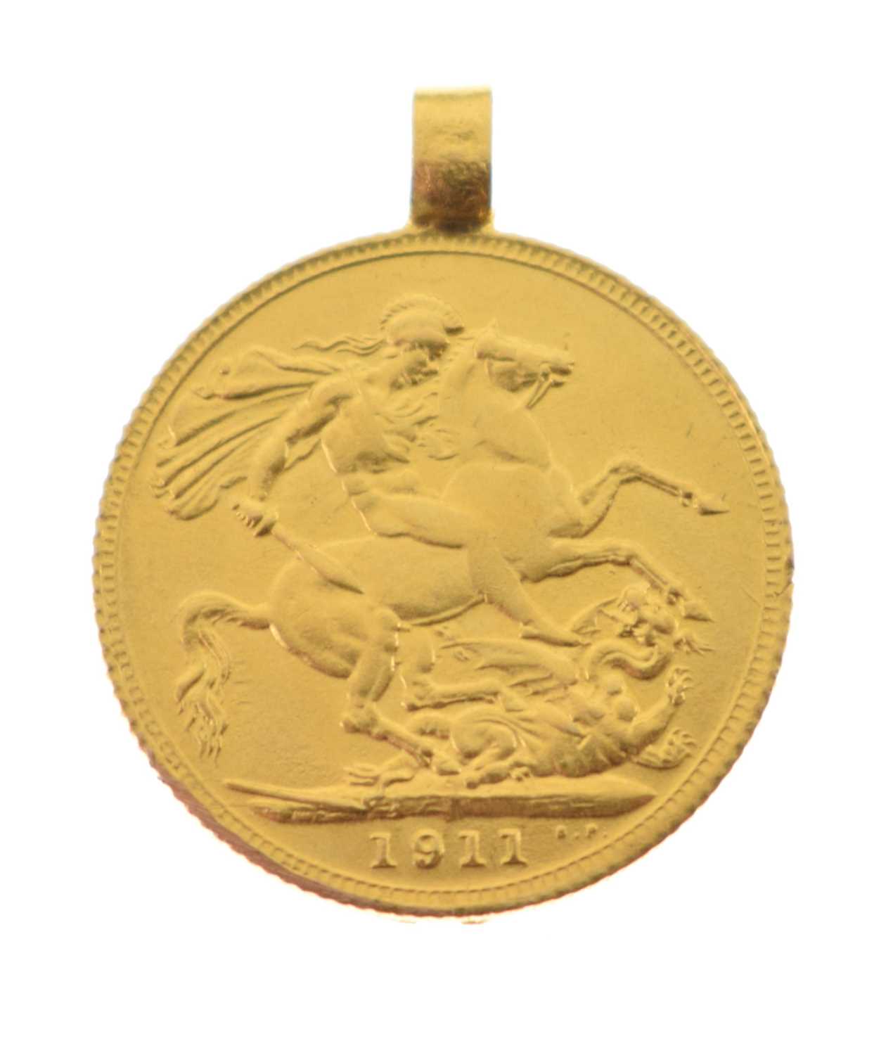 George V gold sovereign, 1911