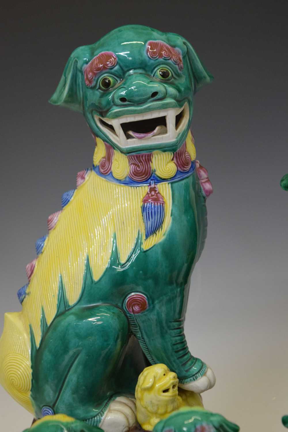 Collection of Chinese ceramic Dog of Foo figures - Image 6 of 15