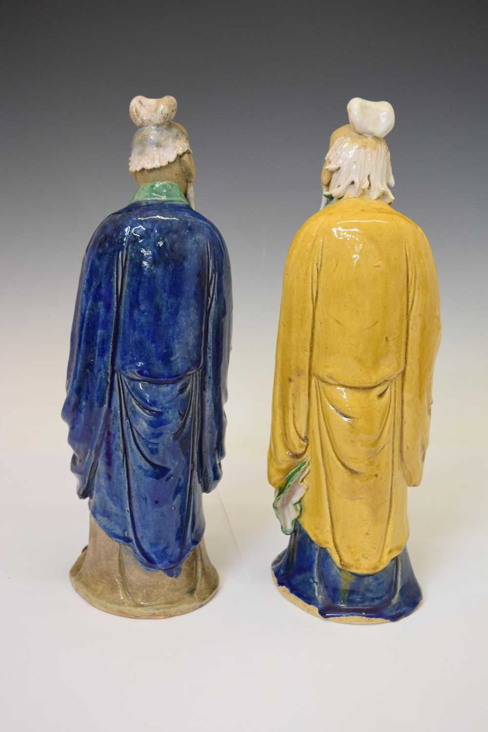 Pair of 20th century Chinese Tang-style Sancai figures - Image 4 of 13
