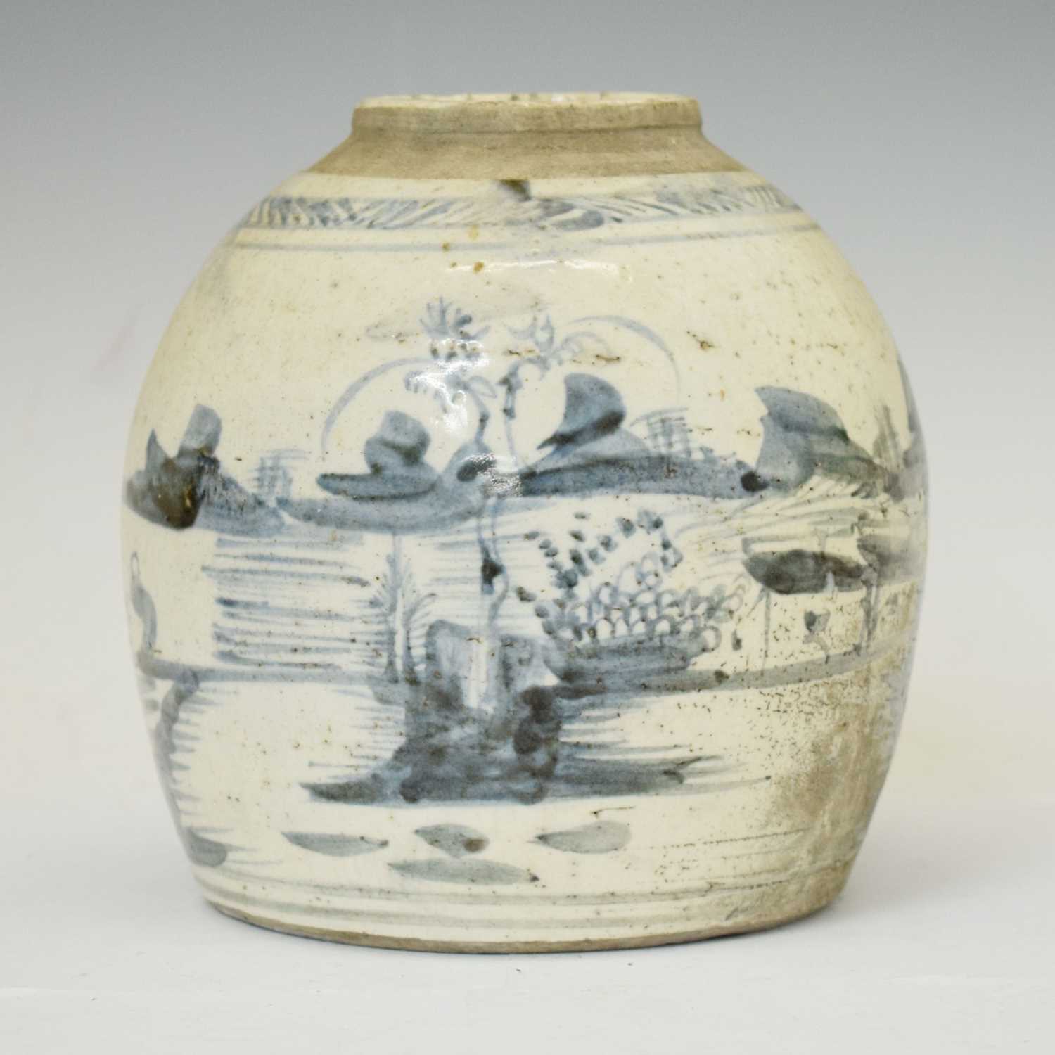 Chinese blue and white ginger jar