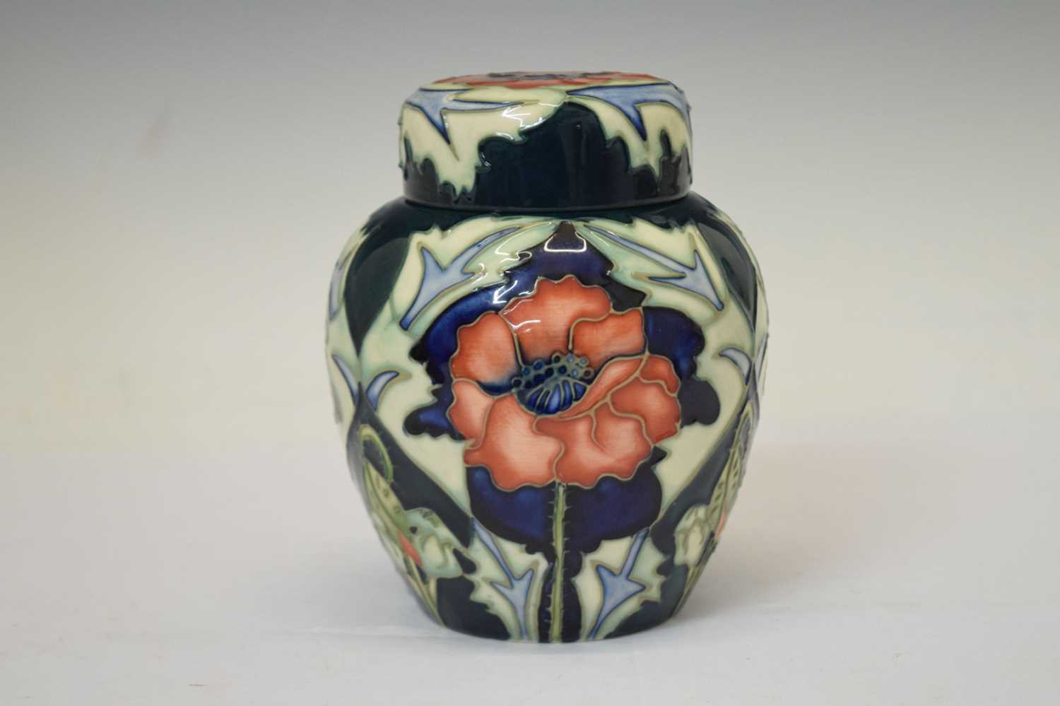 Moorcroft Pottery - 'Poppy pattern' ginger jar with cover - Image 2 of 7