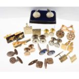 Collection of base metal cufflinks