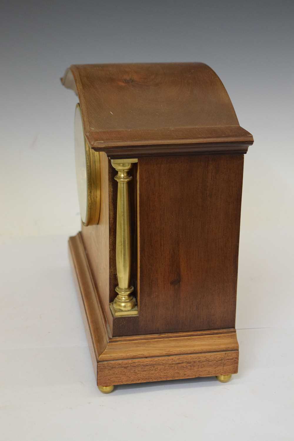 Edwardian inlaid mantel clock - Image 9 of 9