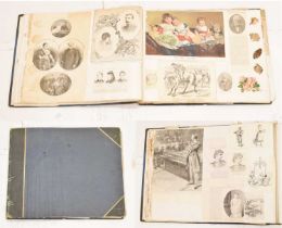 Victorian folio-size scrap book