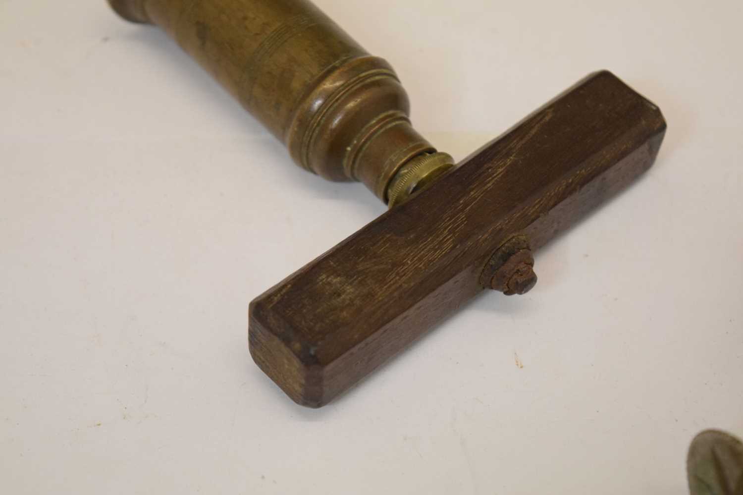 19th century Thomason-type brass corkscrew and one other - Image 5 of 6